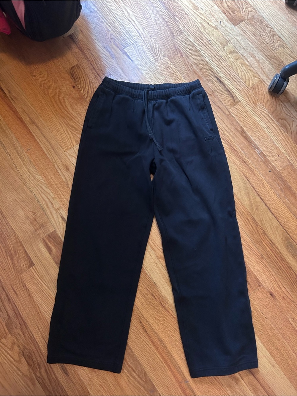 Women’s Black Drawstring Sweatpants - Casual Everyday Comfort